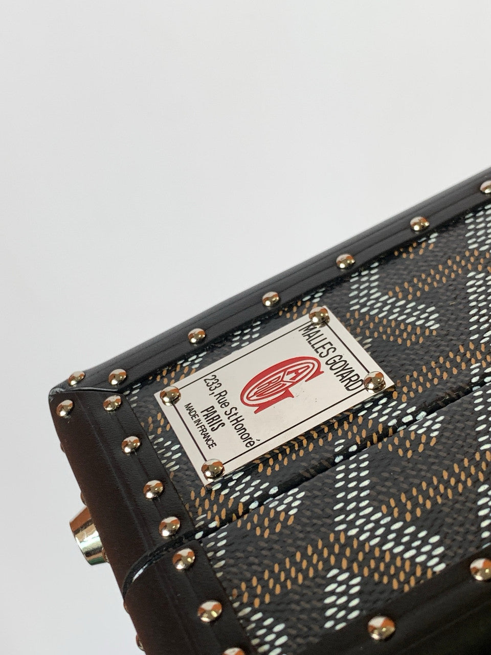 Goyard Grand Hotel Trunk Bag Black Goyard