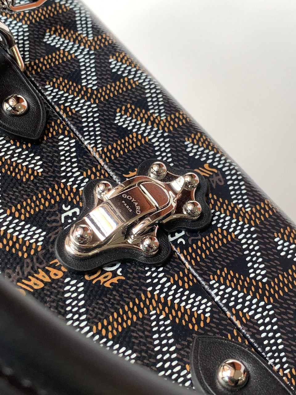 Goyard Grand Hotel Trunk Bag Black Goyard