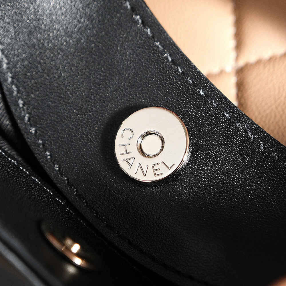 CHANEL 31 MINI SHOPPING BAG Dark Beige & Black