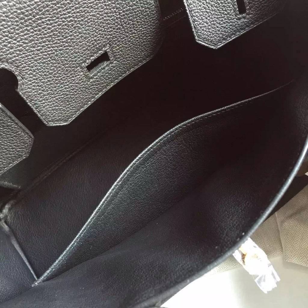 Hermes Black Birkin Bag 30cm Epsom Gold Hardware