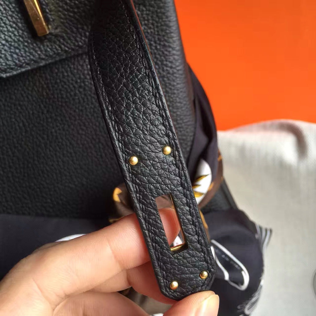 Hermes Black Birkin Bag 30cm Epsom Gold Hardware