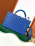 Goyard Grand Hotel Trunk Bag Blue Goyard