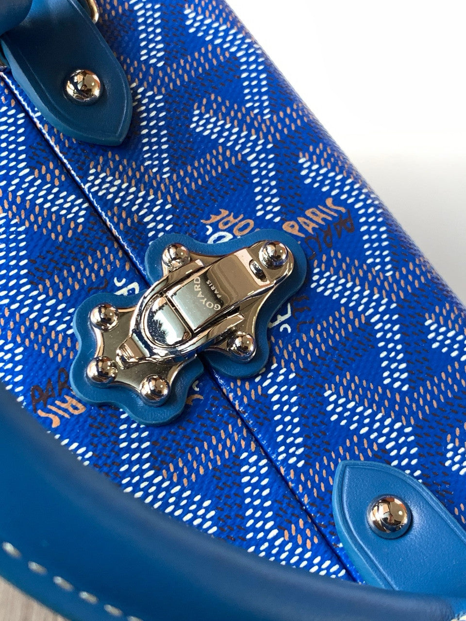 Goyard Grand Hotel Trunk Bag Blue Goyard