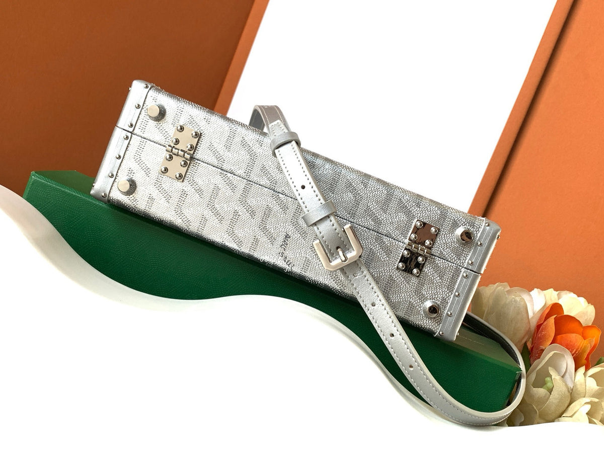 Goyard Grand Hotel Trunk Bag Silver Goyard