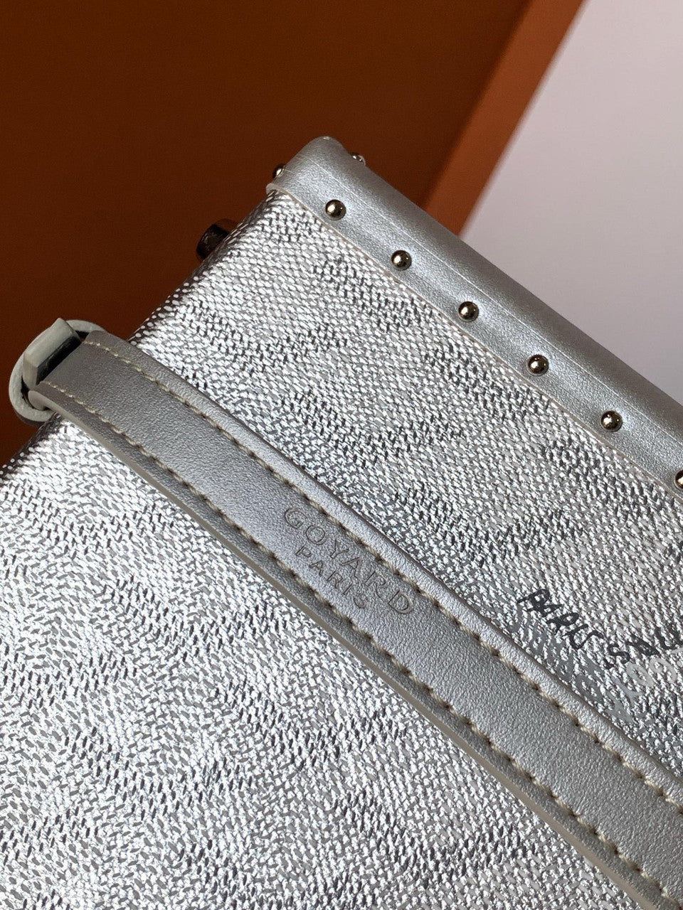Goyard Grand Hotel Trunk Bag Silver Goyard