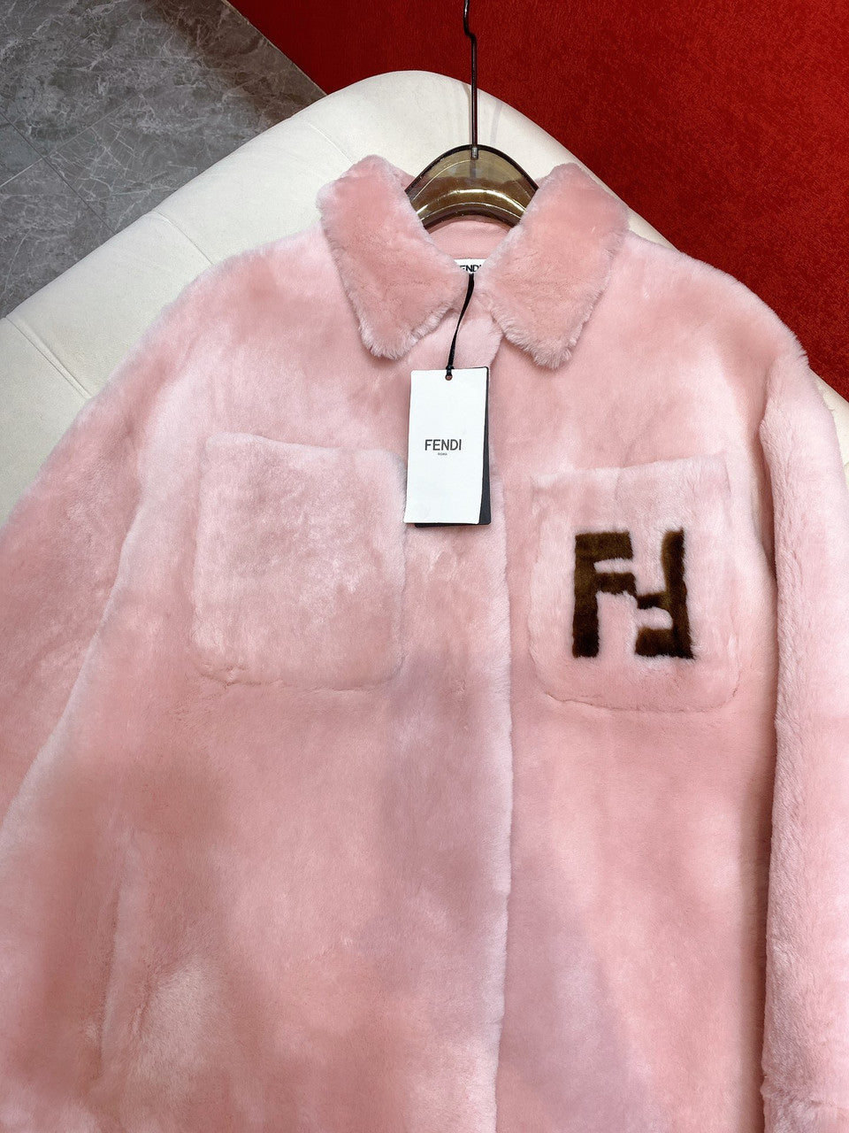Fendi Jacket Pink mink Go-To jacket