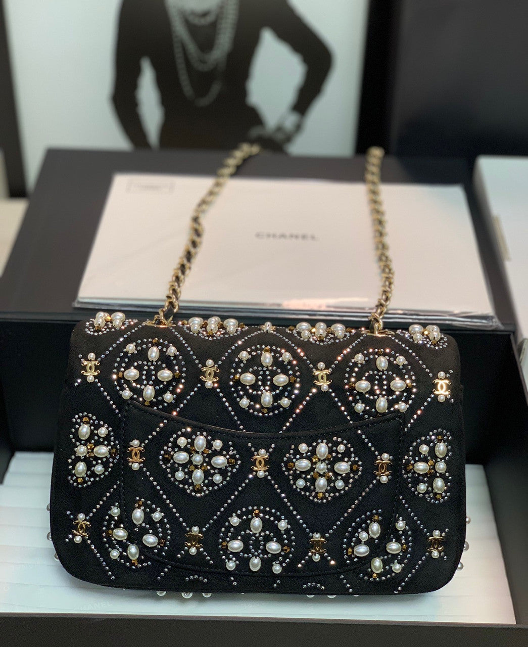 Chanel Limited Edition Pearl Classic Handbag 2022