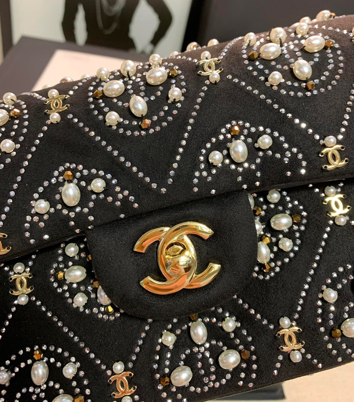 Chanel Limited Edition Pearl Classic Handbag 2022