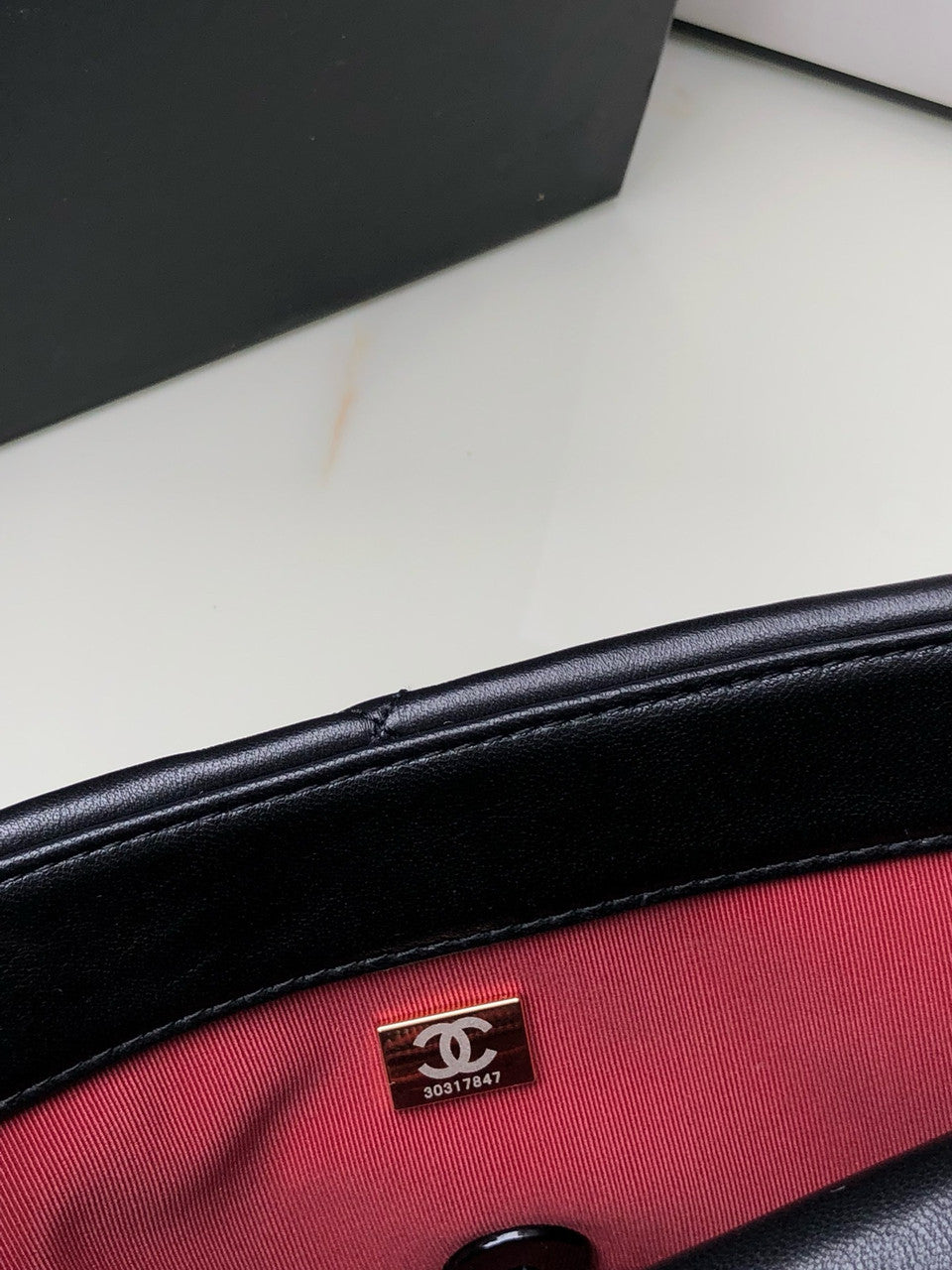 CHANEL 19 Black Bag All Black in Goatskin