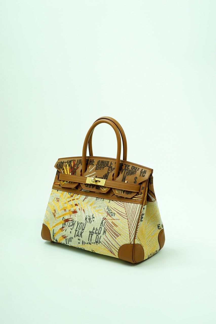 Hermes Faubourg Tropical Birkin 30 Gold 2022 Limited Edition
