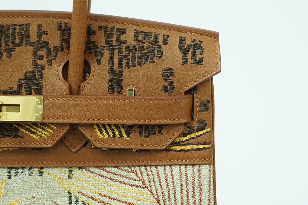Hermes Faubourg Tropical Birkin 30 Gold 2022 Limited Edition