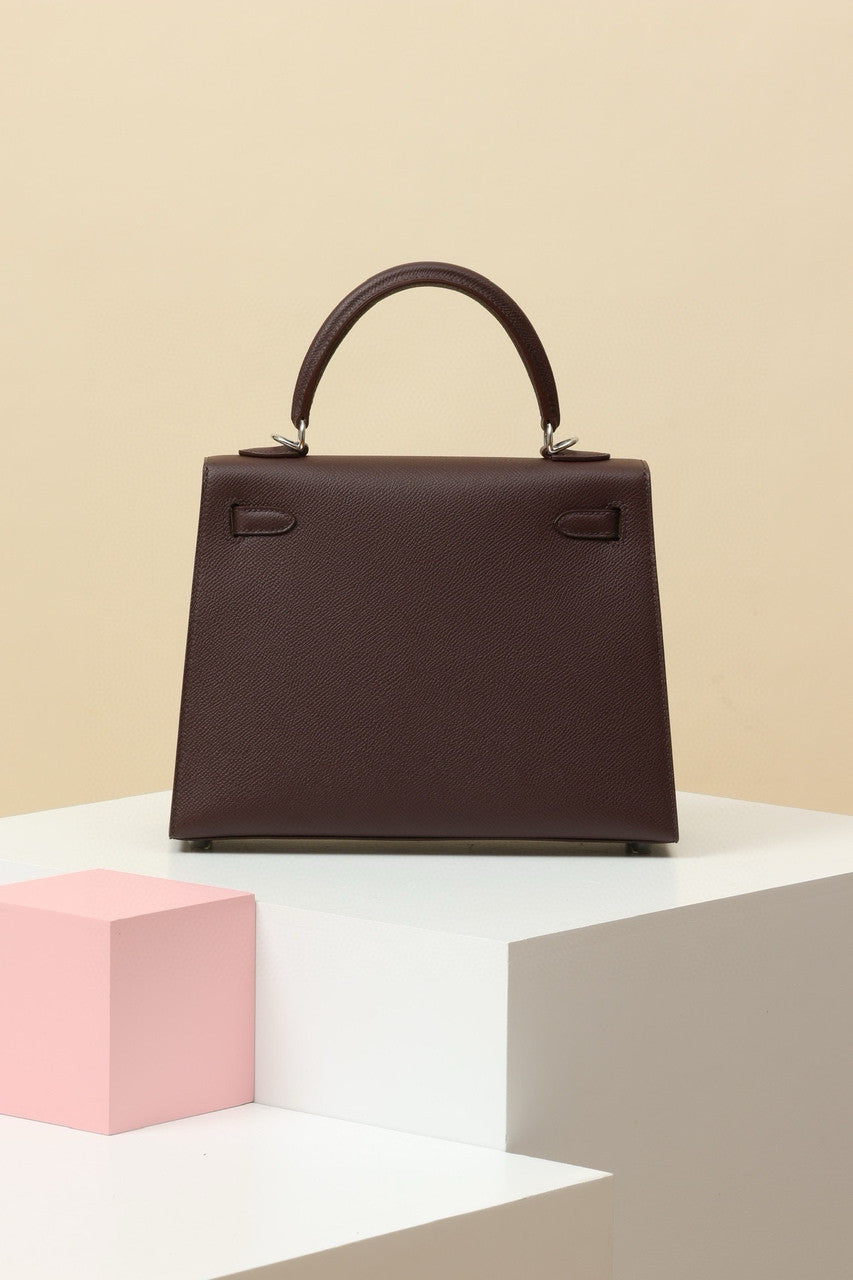 Hermes Limited Edition Star Kelly 25 cm  Epsom Palladium Hardware