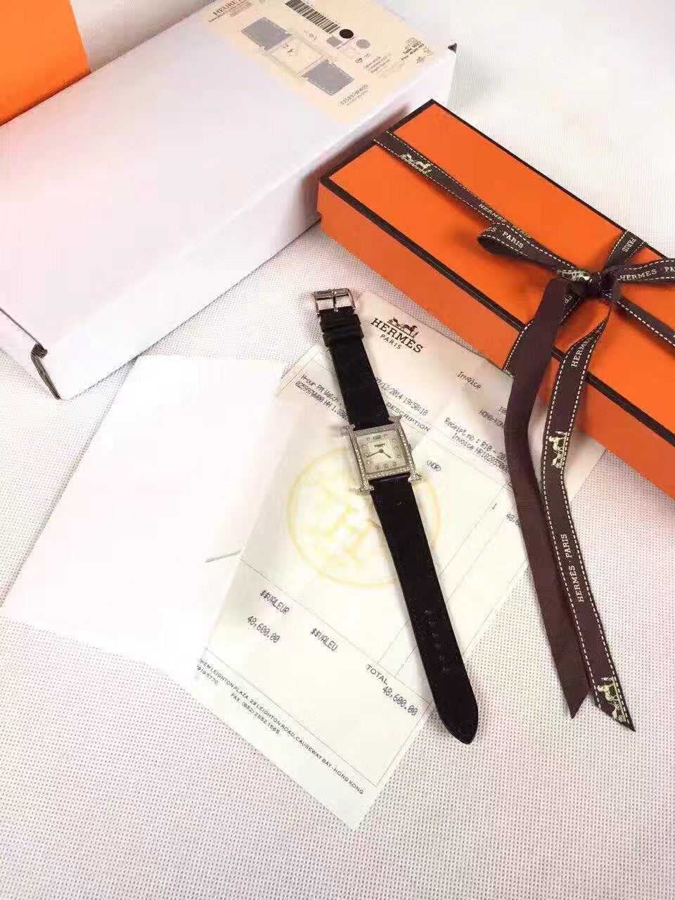 Hermes H Hour Watch with gemstone