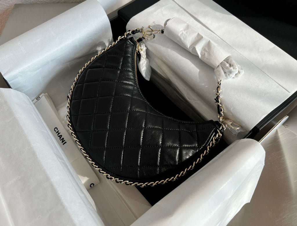 Chanel SS2023 SMALL HOBO BAG BLACK