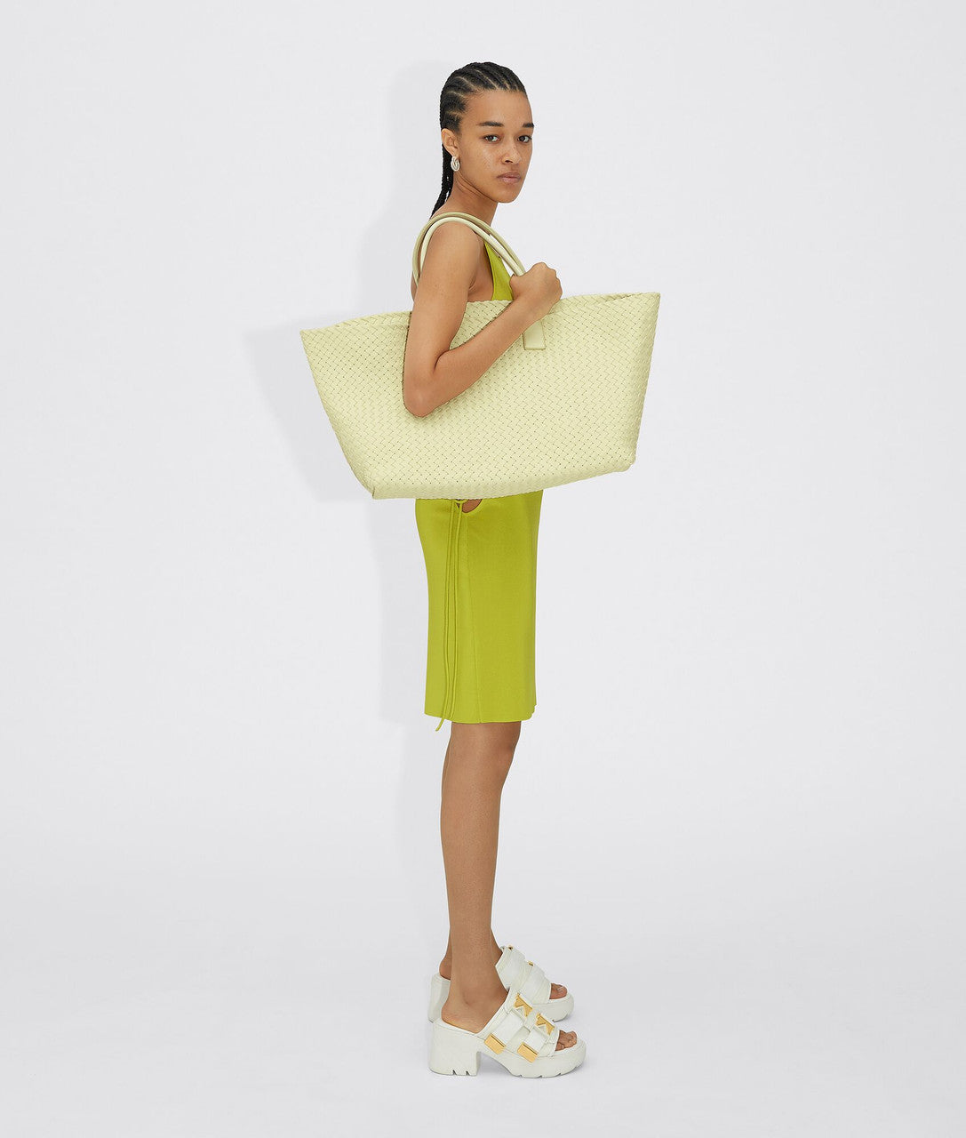 Bottega Veneta Large Cabat in  Zest Washed