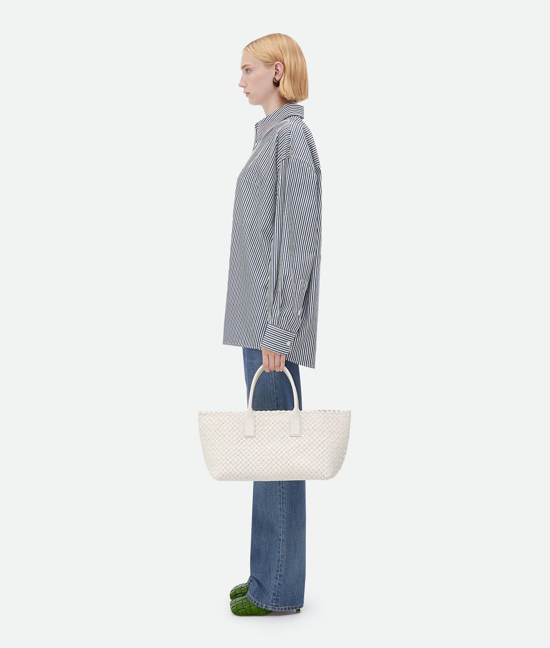 Bottega Veneta Small Cabat White