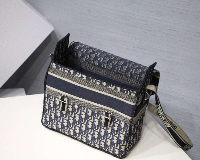Christian Dior EMBROIDERED CANVAS BACKPACK