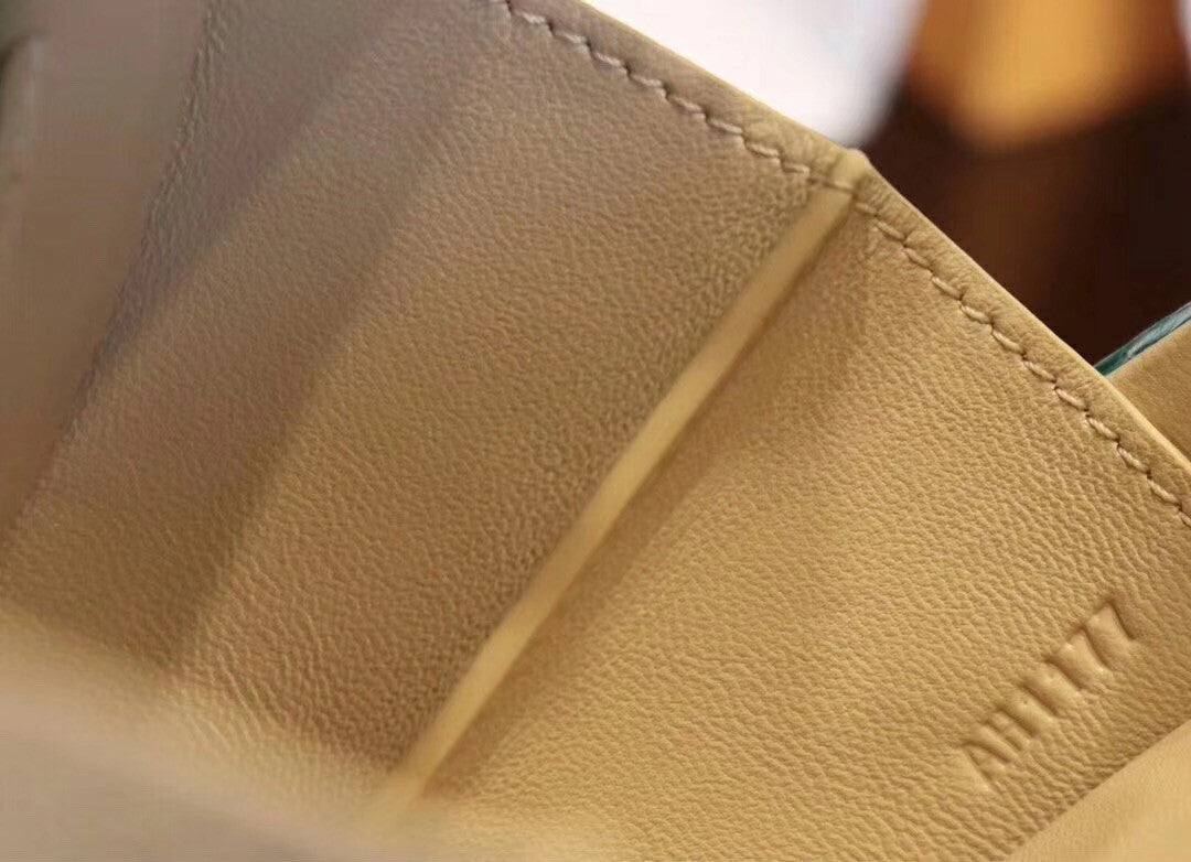 Christian Dior White  Alligator Mini Lady Dior Tote with gemstone hardware