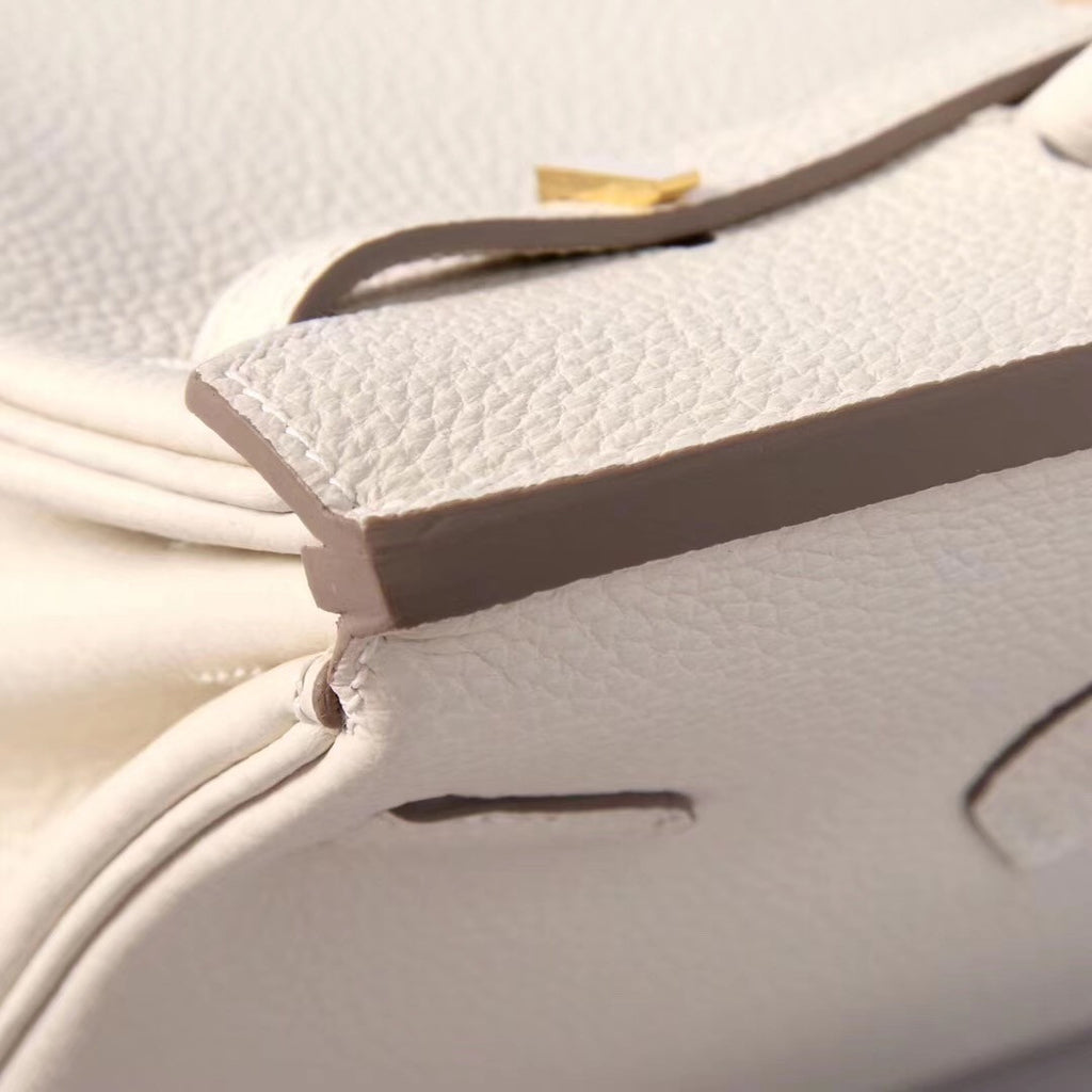 Hermès  Craie Birkin 30 cm Togo Leather Gold Hardware