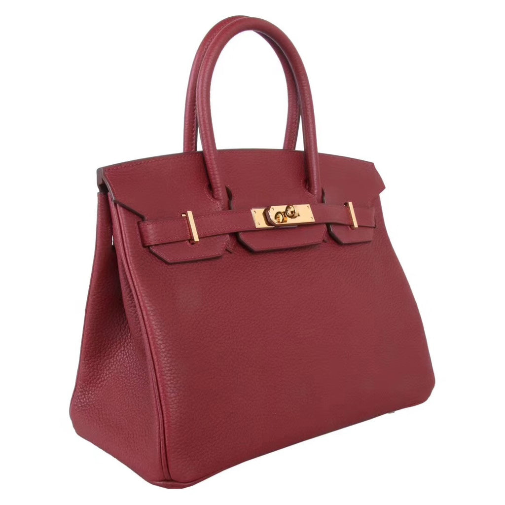 Hermès Bordeaux Birkin 30 cm Togo Leather Gold Hardware