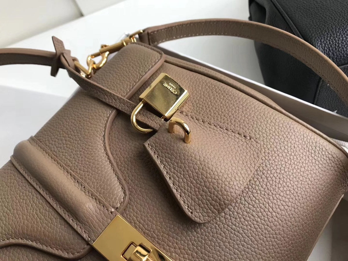 Celine SMALL 16 BAG IN SATINATED CALFSKIN NUDE