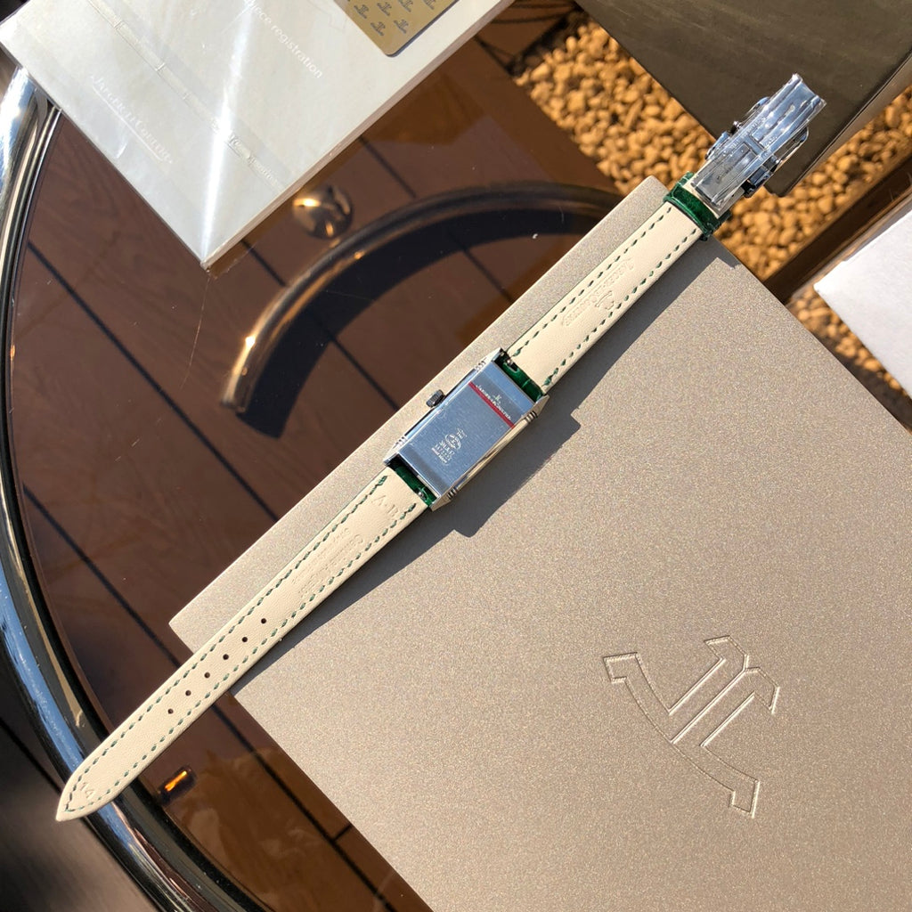JAEGER-LECOULTRE REVERSO ONE Green Enamel & Diamonds | 18k Rose Gold | "Precious Flowers" Edition