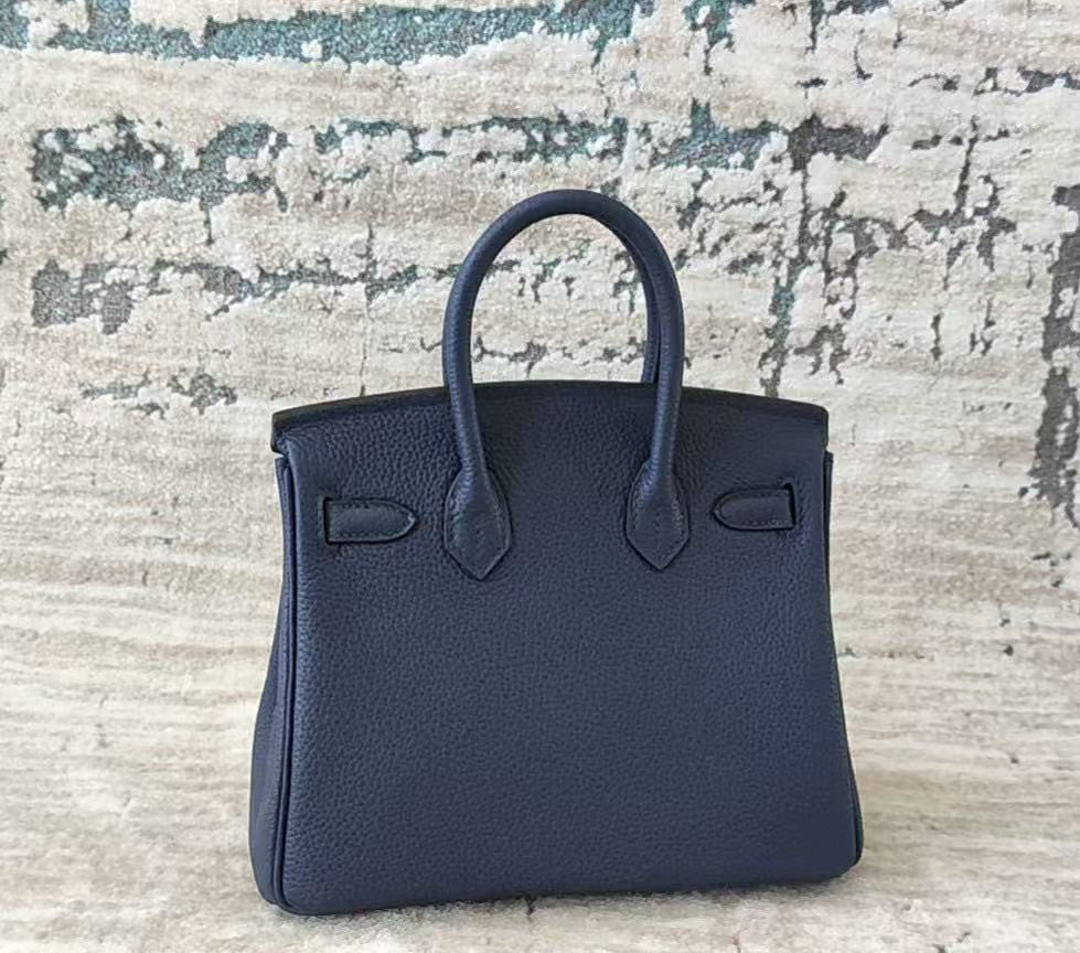 Hermès Navy Blue Birkin 20 Togo Leather Gold Hardware