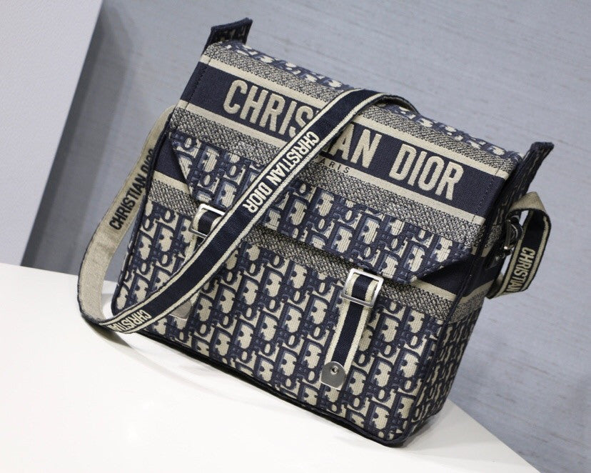 Christian Dior EMBROIDERED CANVAS BACKPACK