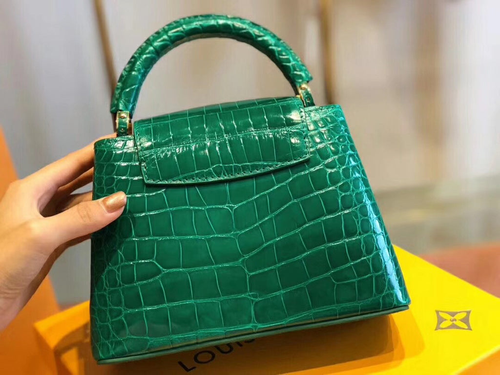 CAPUCINES MINI N92831 Alligator leather