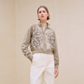 HERMES "Effet Kaleidoscope" zipped twillaine jacket