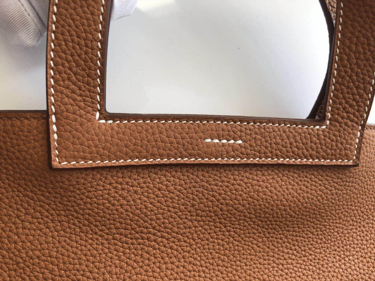 Hermes Gold 31 cm Halzan bag Togo Leather