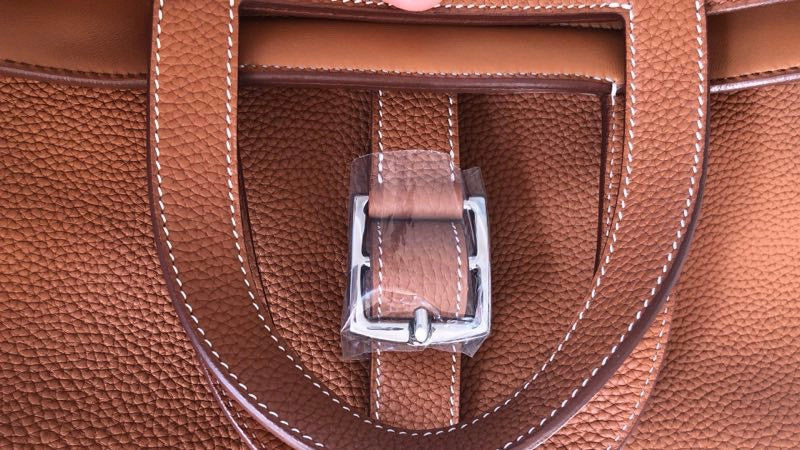 Hermes Gold 31 cm Halzan bag Togo Leather