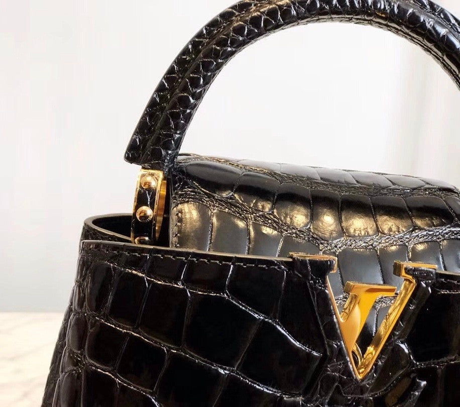 Louis Vuitton CAPUCINES MINI Crocodilien Brillant  N93163
