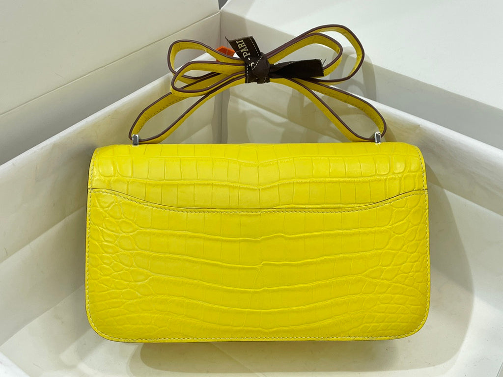 Hermes Jaune de Naples Constance 26 Niloticus Crocodile