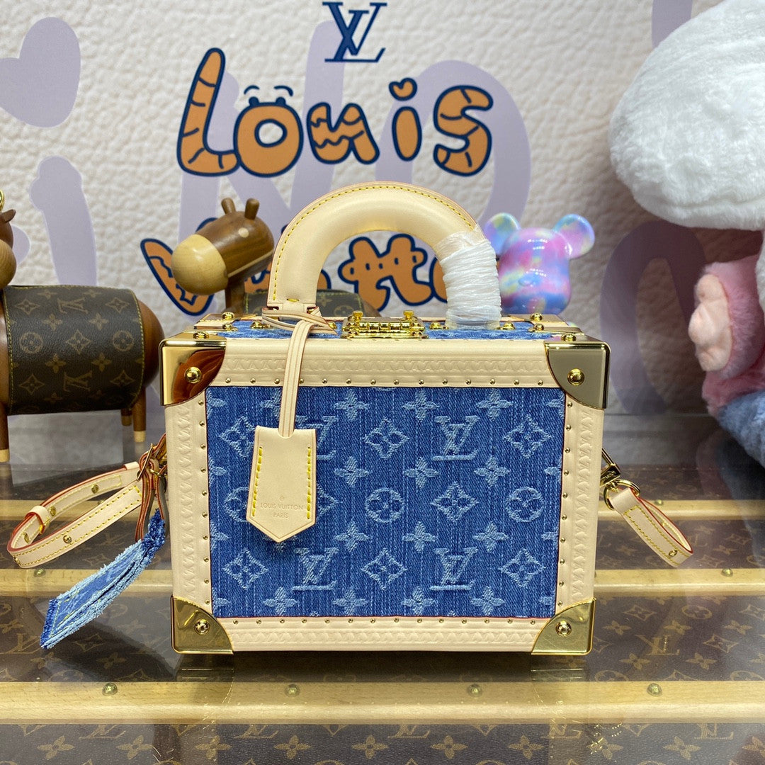 Louis Vuitton M24161 Petite Valise Denim Blue