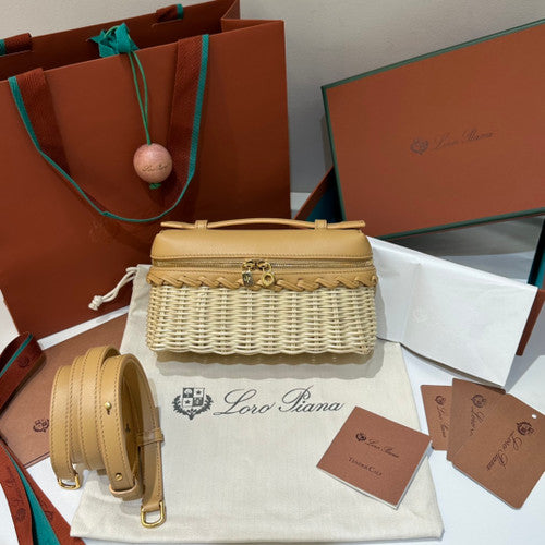 Loro Piana Extra Pocket L19 East-West wicker Beige