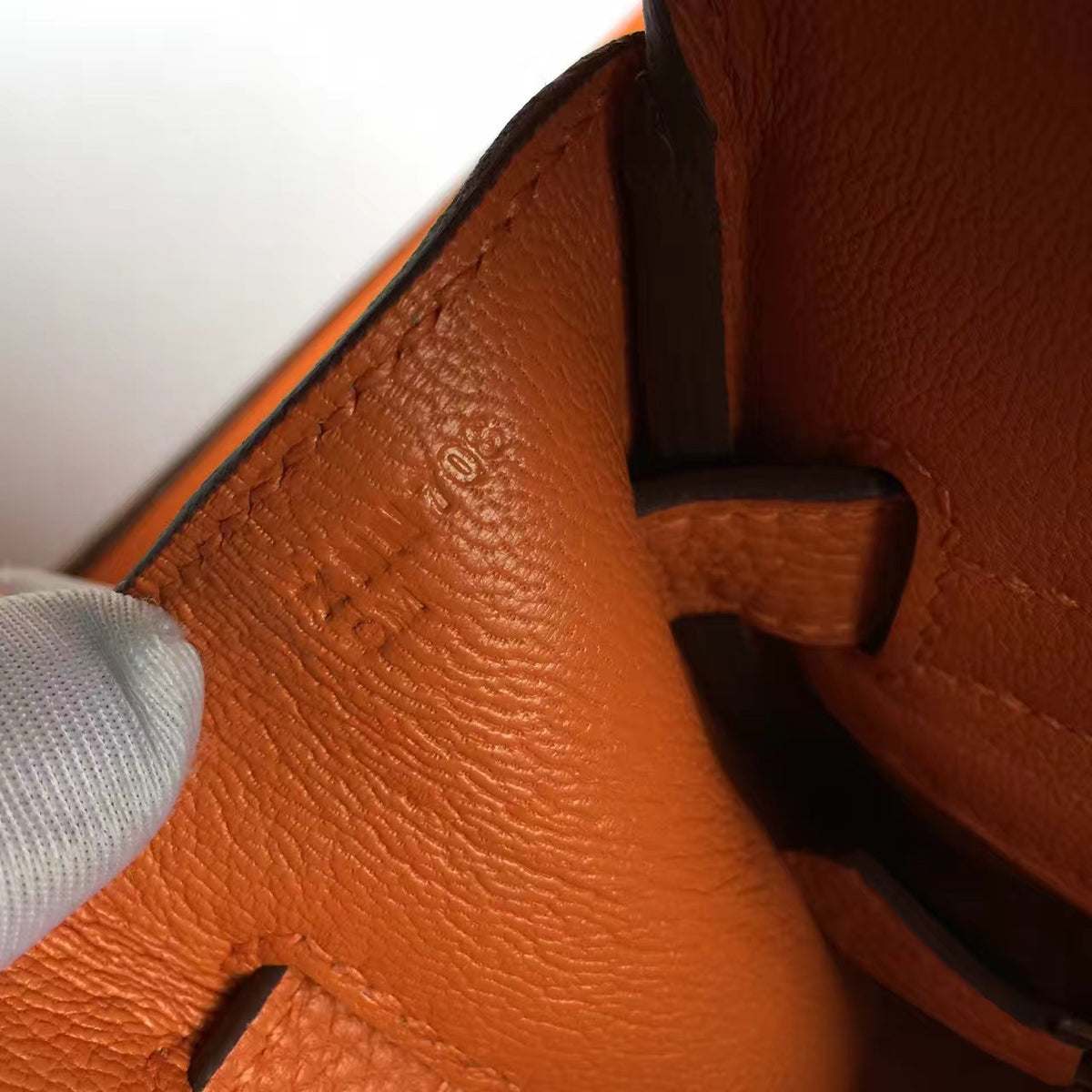 Hermes Orange Birkin Bag 25cm Palladium Hardware