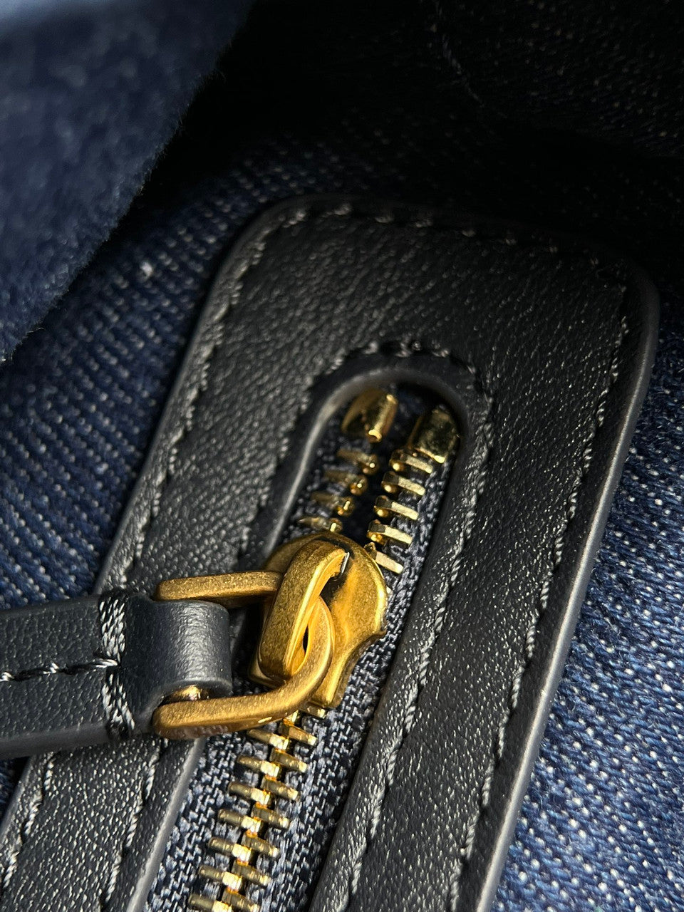 Christian Dior Saddle Bag with Strap  Blue Denim Dior Oblique Jacquard