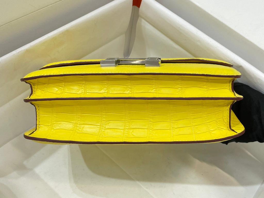 Hermes Jaune de Naples Constance 26 Niloticus Crocodile