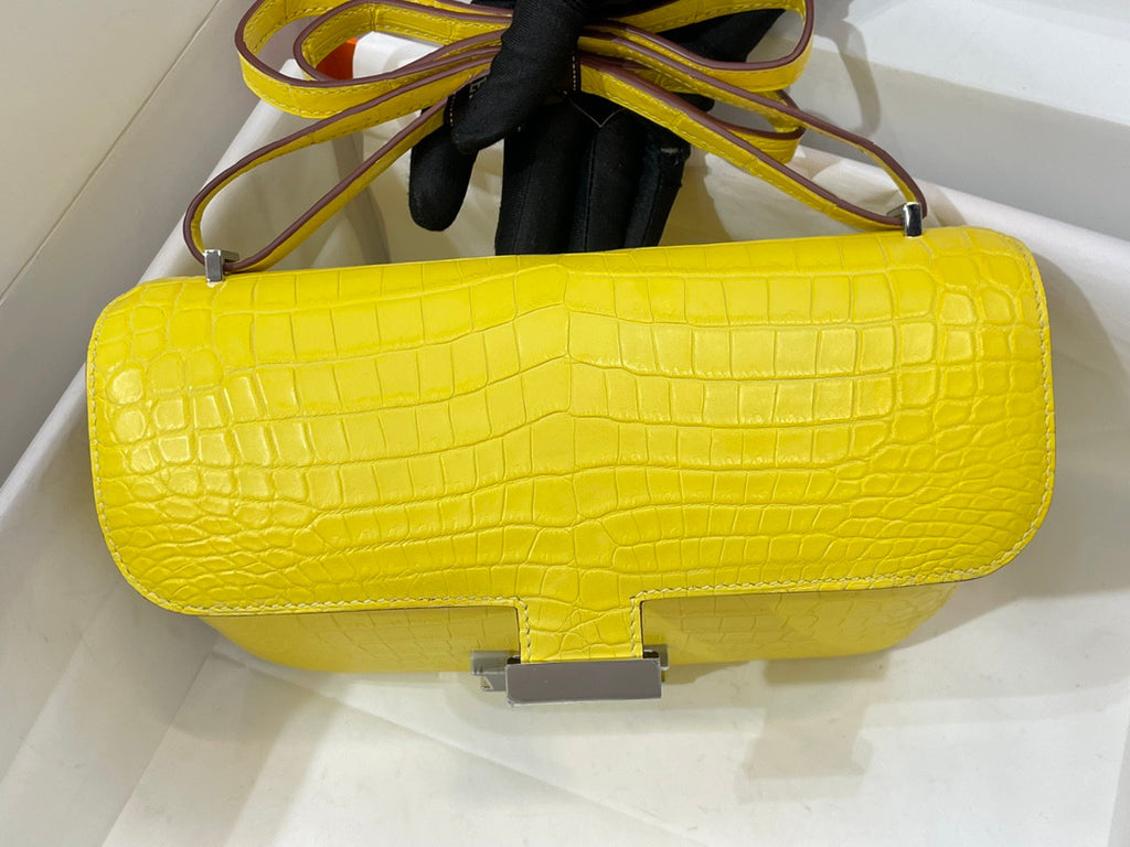 Hermes Jaune de Naples Constance 26 Niloticus Crocodile