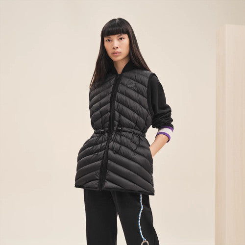 Hermès Long quilted vest