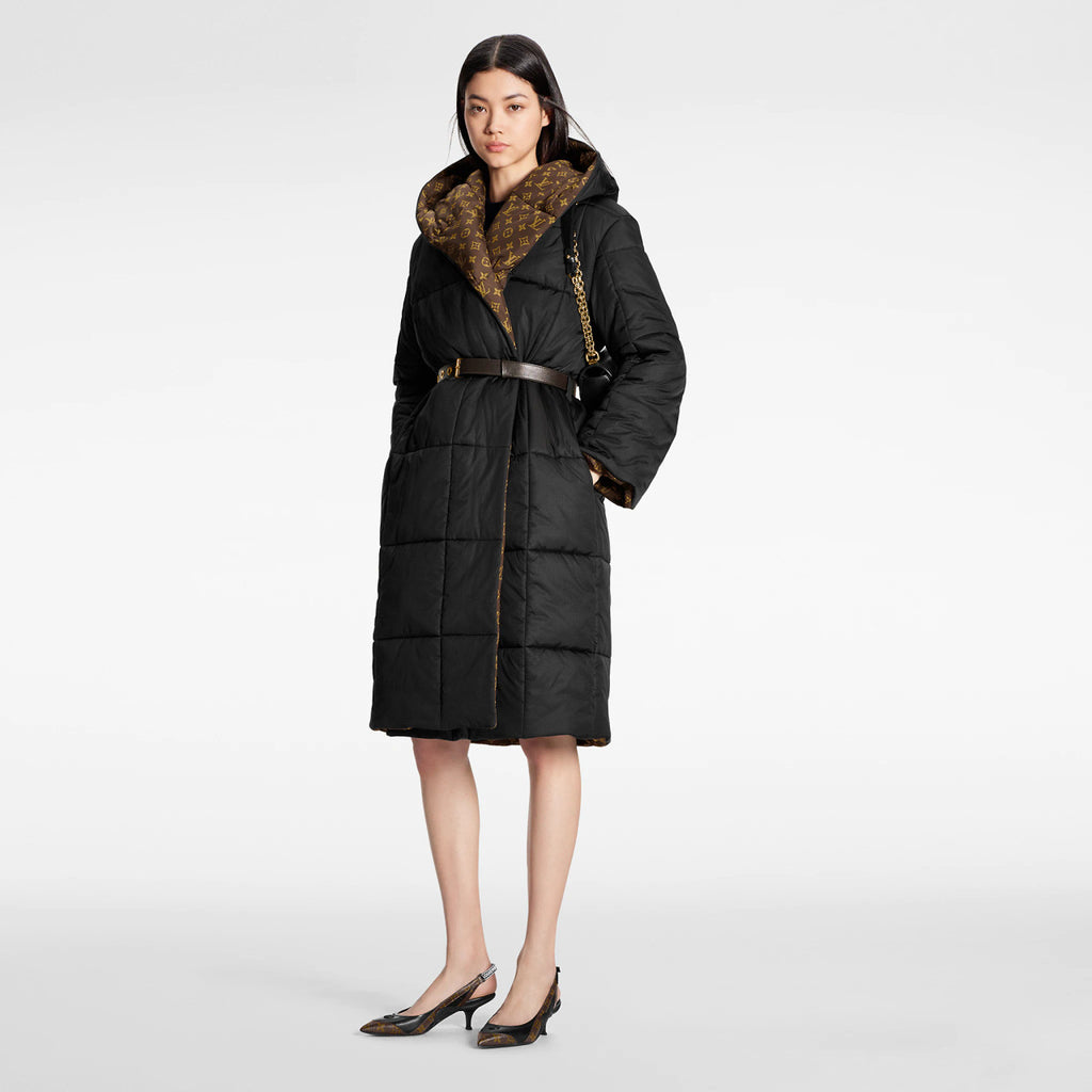 Louis Vuitton 1AA8X7 LONG PILLOW PUFFER WRAP COAT